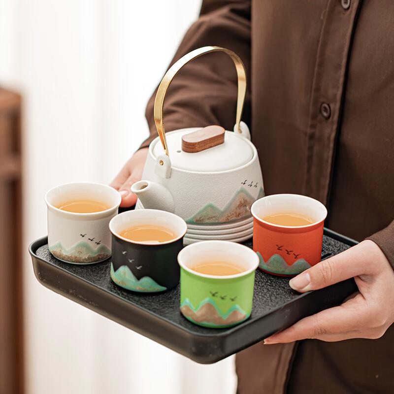 Zhuijia Far Mountain Ceramic Kung Fu Tea Set