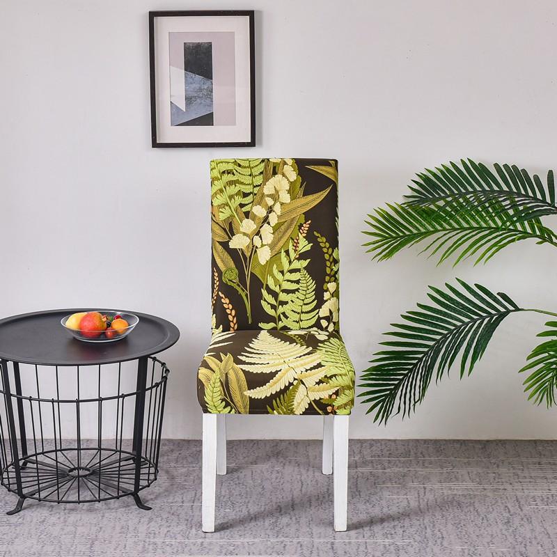 Universal Simple Chair Cover, One-Piece Elastic Dining Chair Cover, Plaid Household All-Inclusive Elastic Dust Cover