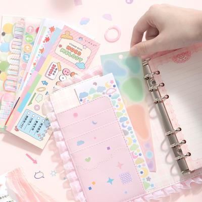 30sheets/lot Ins Style Star Circle Geometric Basic Pattern Stickers DIY Diary Scrapbook Planner Aesthetics Supplies