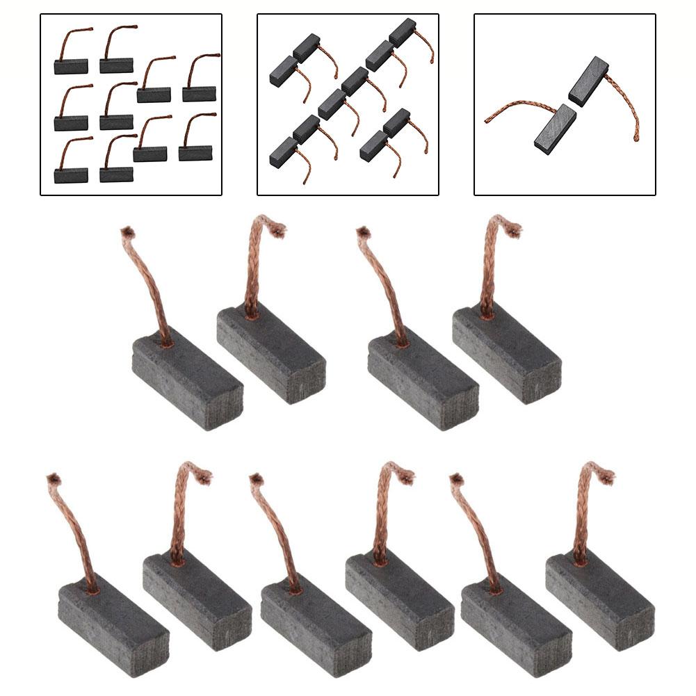 10pcs Carbon Brushes Motor Brush For Common Electric Replacement For Angle Grinder Power Tool Accessories 7x8x19mm