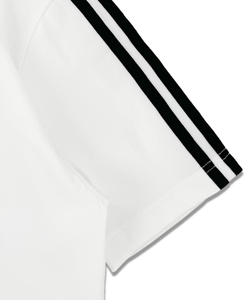 DISTN9NE Sporty Color Block V-Neck Short Sleeve T-Shirt Lq2Tu268_White
