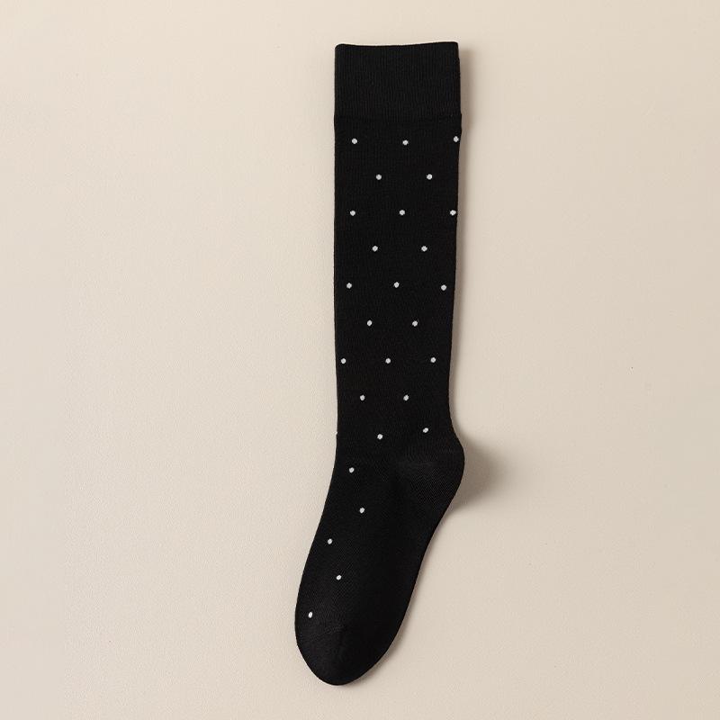 

Женские белые носки до колена в горошек для балета - Весенне-летние трендовые и универсальные в японском стиле