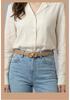 2026 Women's Smooth Buckle Leather Belt: Two-Layer Cowhide, Casual Versatile High-End Waist Cincher