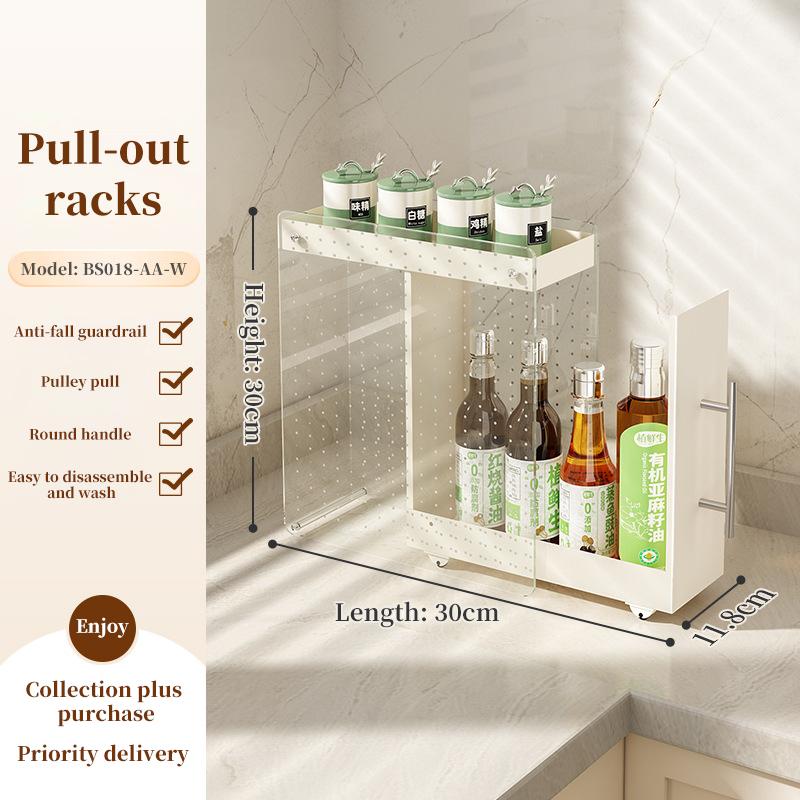 

Полка для хранения на кухне с выдвижными направляющими, из алюминиевого сплава, выдвижной органайзер для шкафа, стойка, выдвижная полка для специй