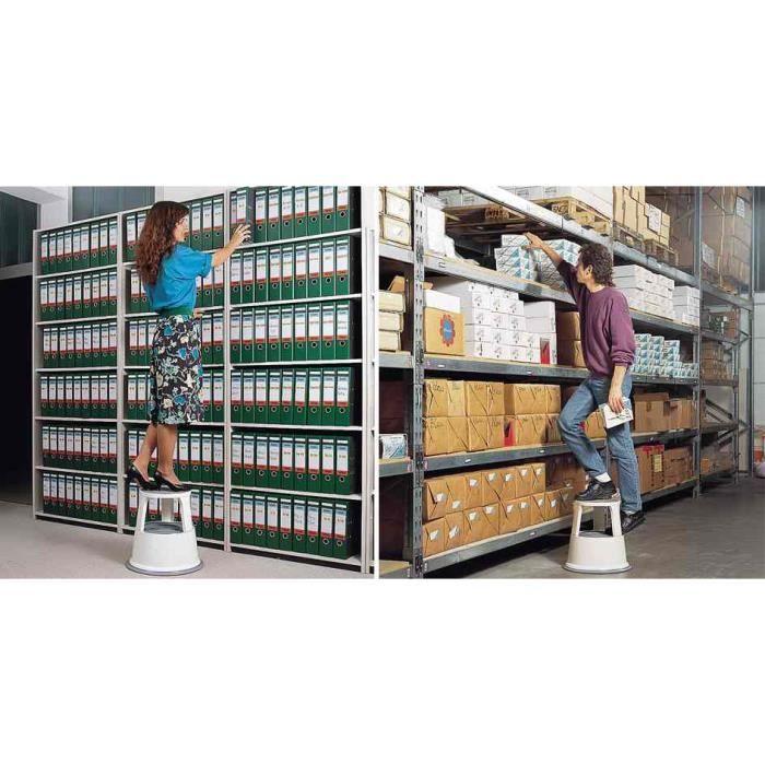 Tabouret marchepied - WEDO - Plastique - Gris - Capacité de charge 150 kg