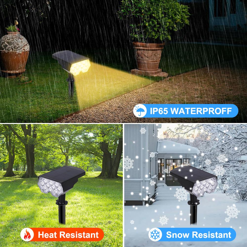 1PC Solar Spot Licht 20LED Outdoor Garten Solar Landschaft Strahler IP65 Wasserdicht 2 Modus Wand Licht Tür Hinterhof Garage