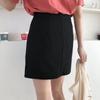 Women's Sexy Skirt Short Solid Zipper Split A-line Skirts Mini Skirt