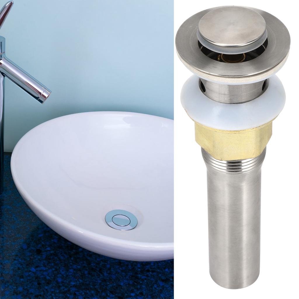 Sifon Chiuvetă Baie cu Coș Strecurător Colector Păr Anti Înfundare Dop Drenaj Bazin