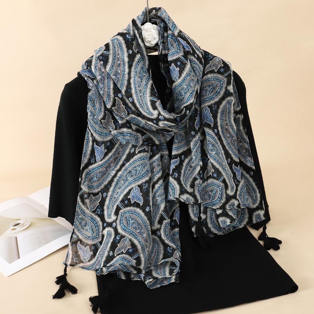 Luxury Brand Autumn Winter Women Scarf Beach Shawl Cotton Lady Fashion Flower Scarves Bandana Pashmina Wrap Hijab Muffler