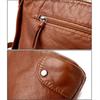 Vintage PU Leather Crossbody Bag Women Designer Black Messenger Bags Female Casual Handbags Portable Small Travel Purses