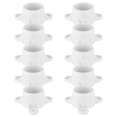 Pack Of 10 PVC Table Leg Caps Impacts Resistant Pipe Caps Corrosion Resistant Pipe Fittings Simple Installation for Home