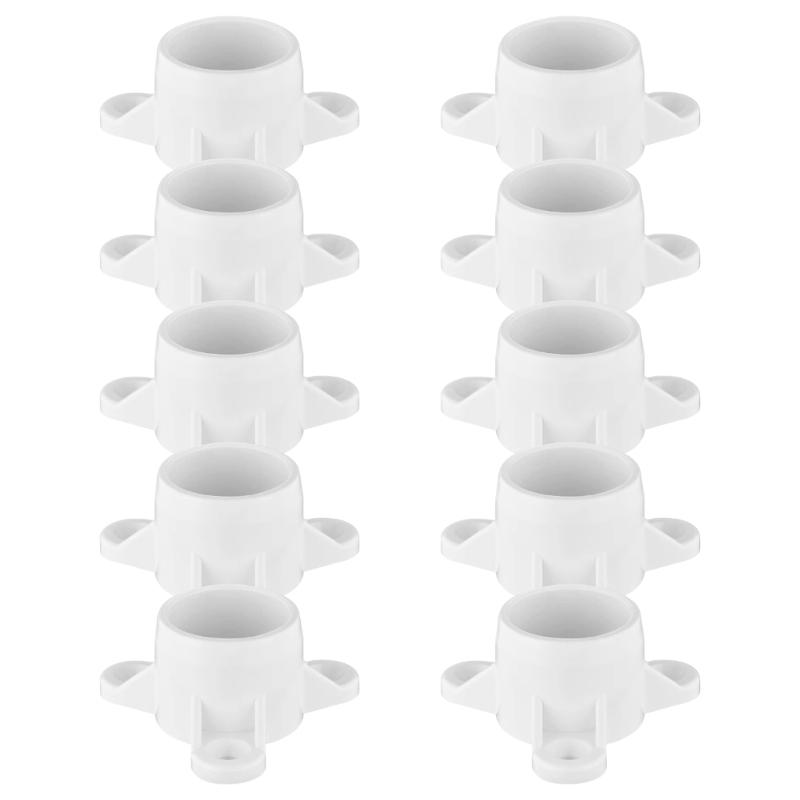 

10pcs PVC Pipe Caps Flanges Caps Table Leg Caps Modern Furniture Accessories Quick Installs for DIY Furniture Projects 1