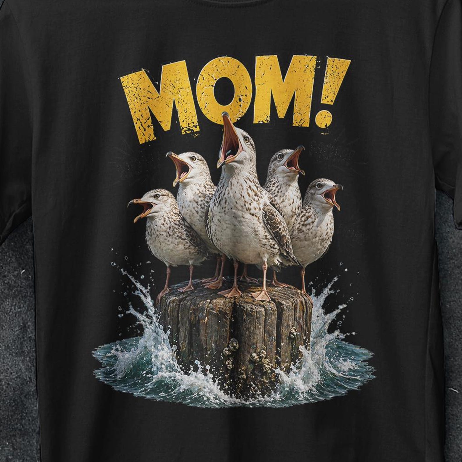 Seagulls Mom Shirt, Seagull Mom Mom, Funny Mother s Day, Gift For Mom, Disney T-Shirt, Disney Finding Nemo Seagulls, day gift, Bird 2XL