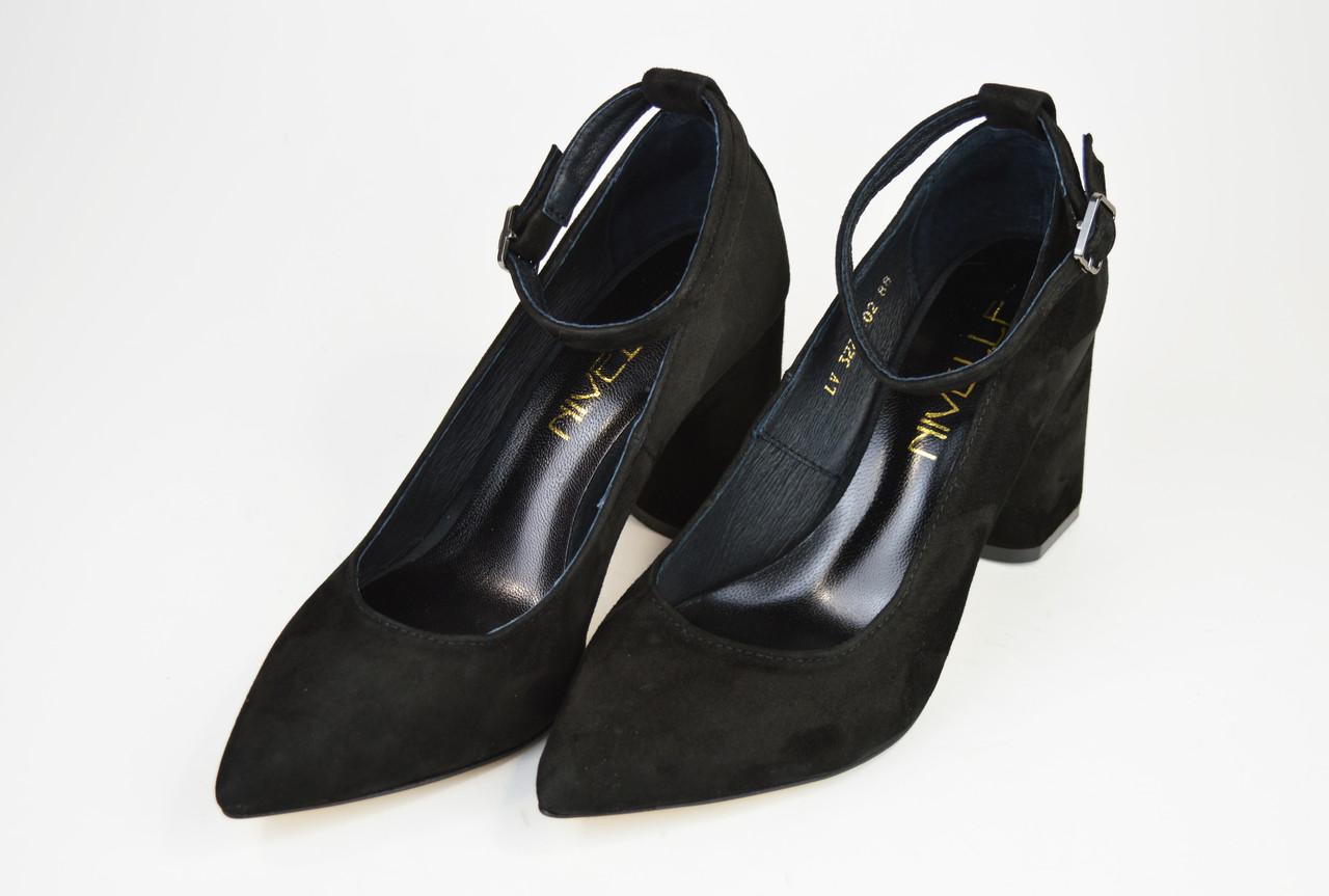 

Човники Nivelle 1990 37 Чорні замша 38 чорний