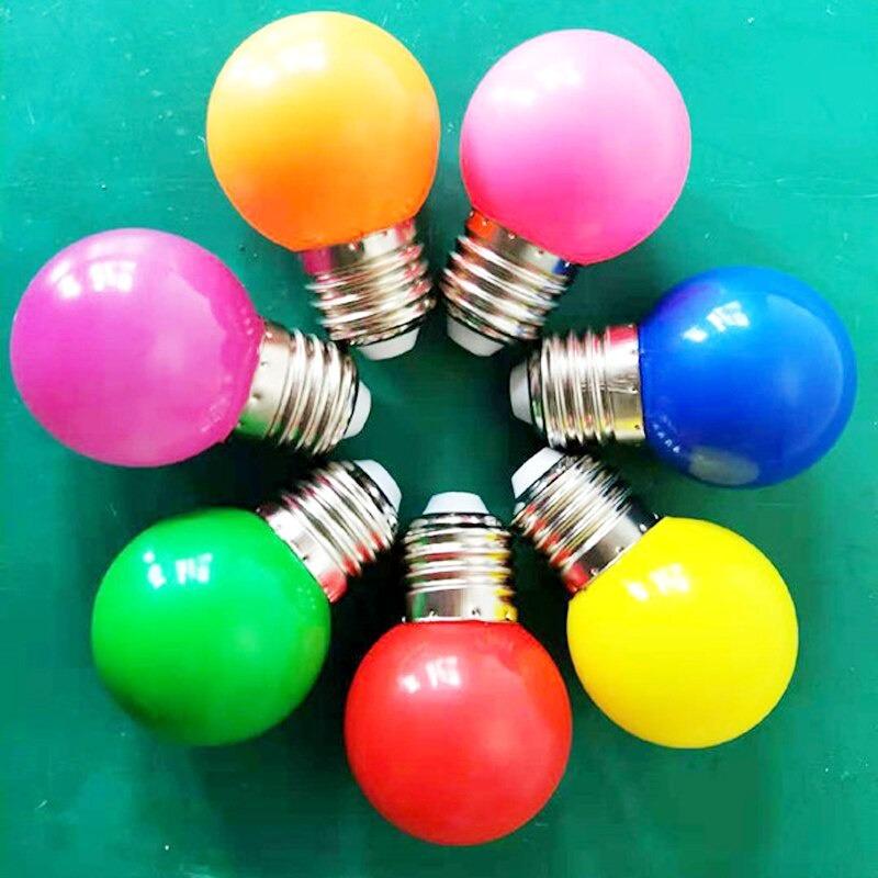 Multicolor Led Replacement Bulb Colored Filament Low Pressure Bulb E27 Globe Ball Lamp For String Light Christmas Party Decor