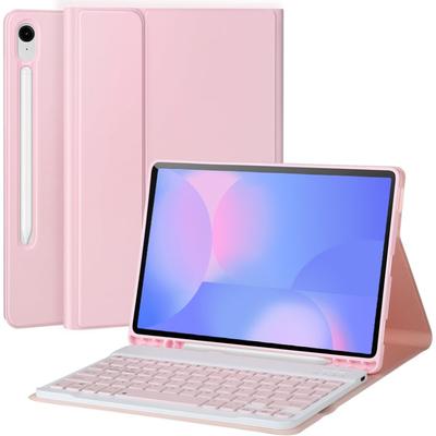 Чохол-клавіатура для планшета для Samsung Galaxy Tab S10 FE Plus 13.1 дюйма S9 S8 S7 FE S6 Lite Чохол Знімна бездротова клавіатура для Galaxy S10fe SM-X620 X626B