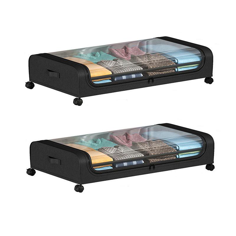 

Большой ящик для хранения под кроватью на колесиках с пыленепроницаемой тканевой крышкой