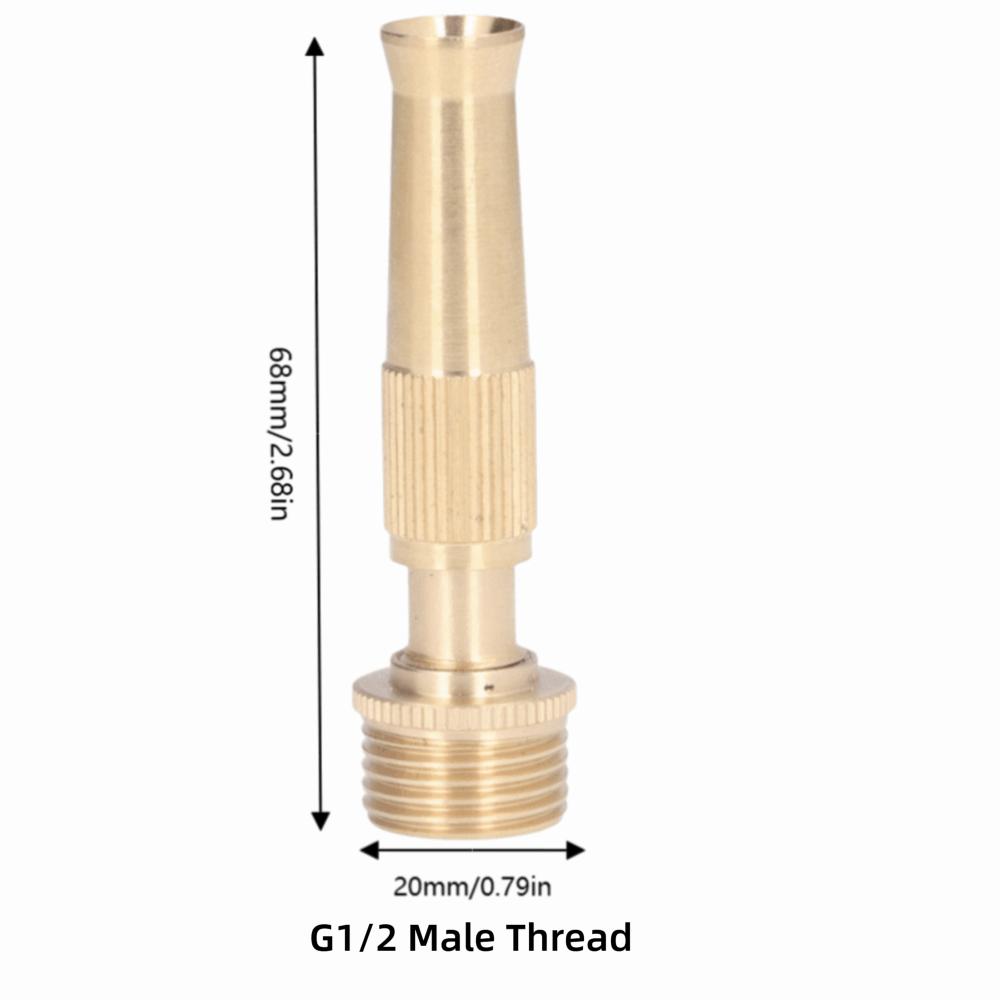 2PCS Copper Jet Nozzle 20mm Outer Diameter Hose Nozzle Durable Garden Hose Nozzle  Car Wash