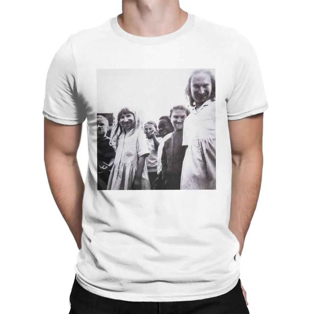 Funny Aphex Twin Come To Daddy T-Shirt for Men Crew Neck Cotton T Shirt Short Sleeve Tees Plus Size Clothes