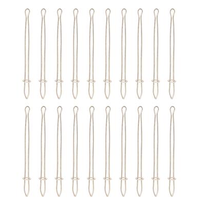 20PCS Metal Drawstring Threaders Elastic Threader Drawstring Rope Tool Threaders for Sewing DIY