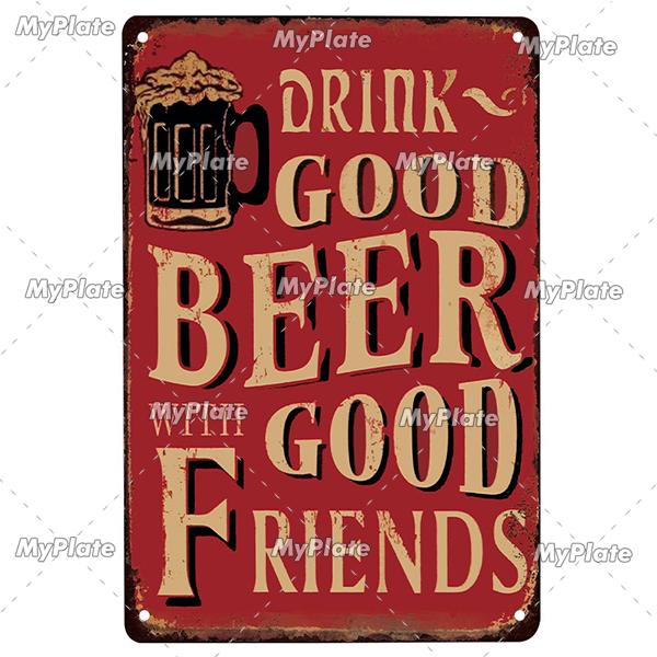 [Min tallrik] Kall Öl Metallskylt Vintage Plakett Plåtskylt Plåt Väggdekor För Barskylt Mansgrotta Dekoration Konst Målning