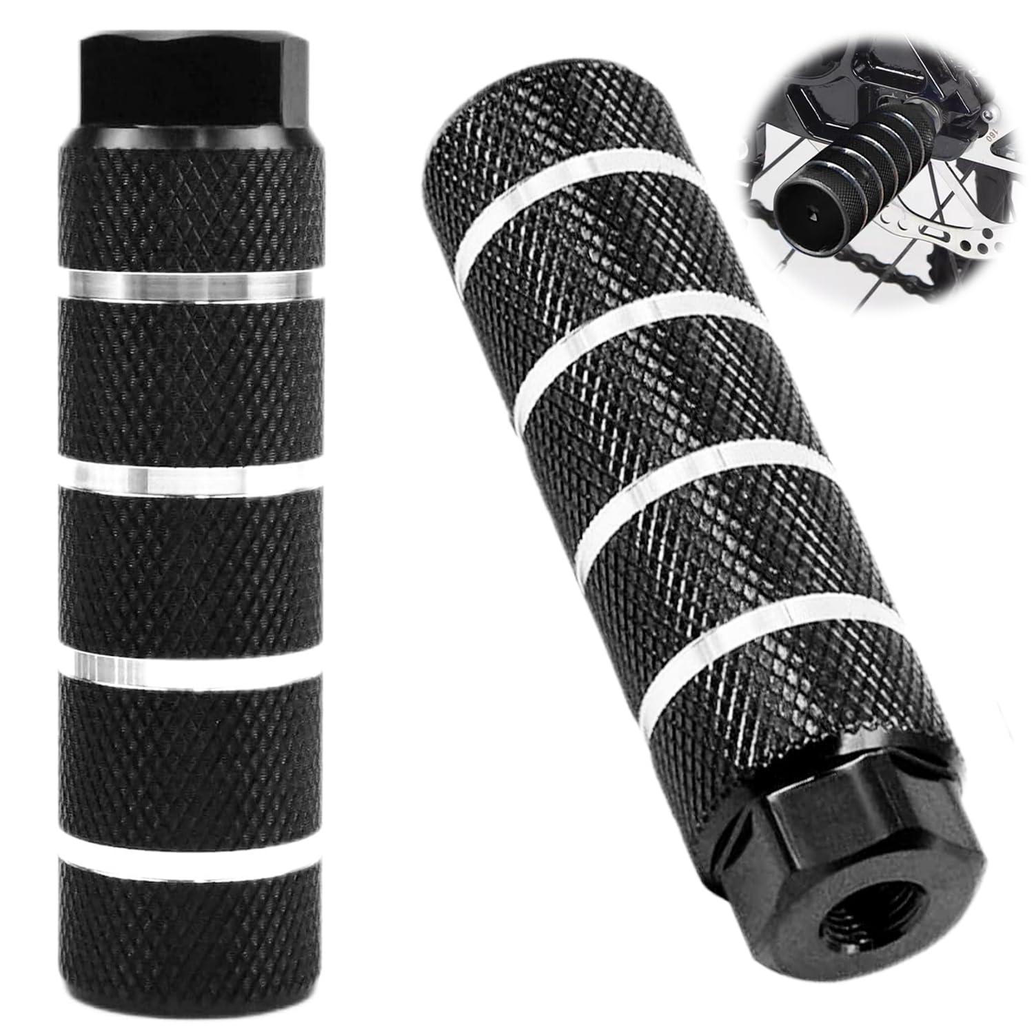 

Bicycle step hub step, 2 pieces, total length 10cm, outer чёрный