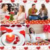 9PC/Set Heart Shaped Aromatherapy Candles Xmas Valentine's Day Romantic Birthday Candles Lover Proposal Scene Decor Candles