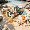 Custom Name Personalized Masha and the Bear Print Beach Towel, for Trip Camping Beach Party Home Decor, Birthday Gift for Family & Friends