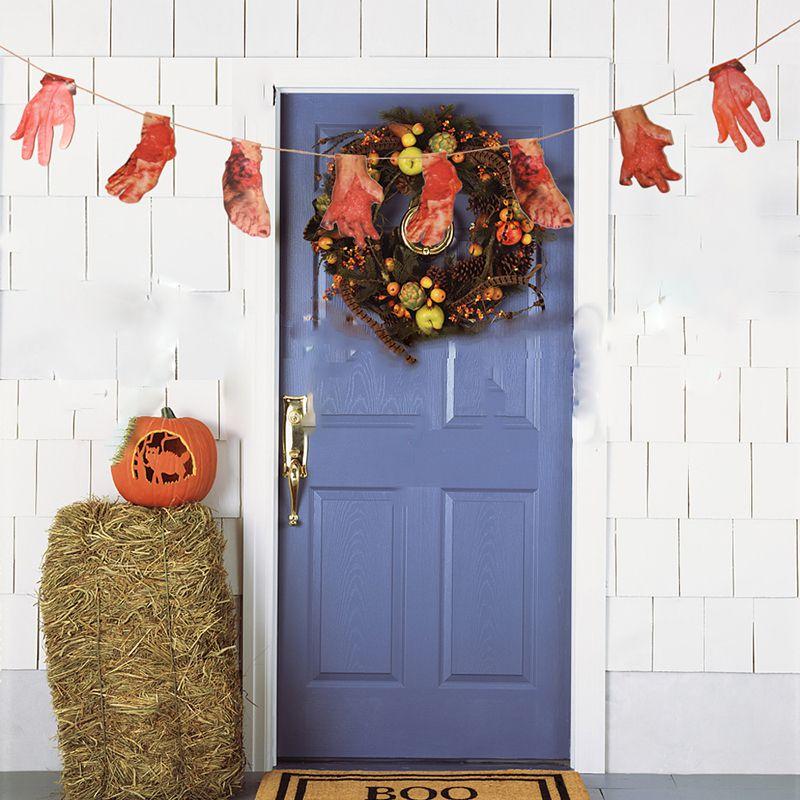 Horrifying Halloween Fake Body Parts Garland For Spooky Party Decorations