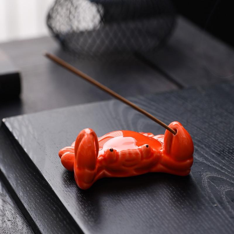 Crab Fragrance Insertion Ceramic Incense Holder Incensory Fragrance Tray Incense Burners Aromatherapy Plate Incenses Stove