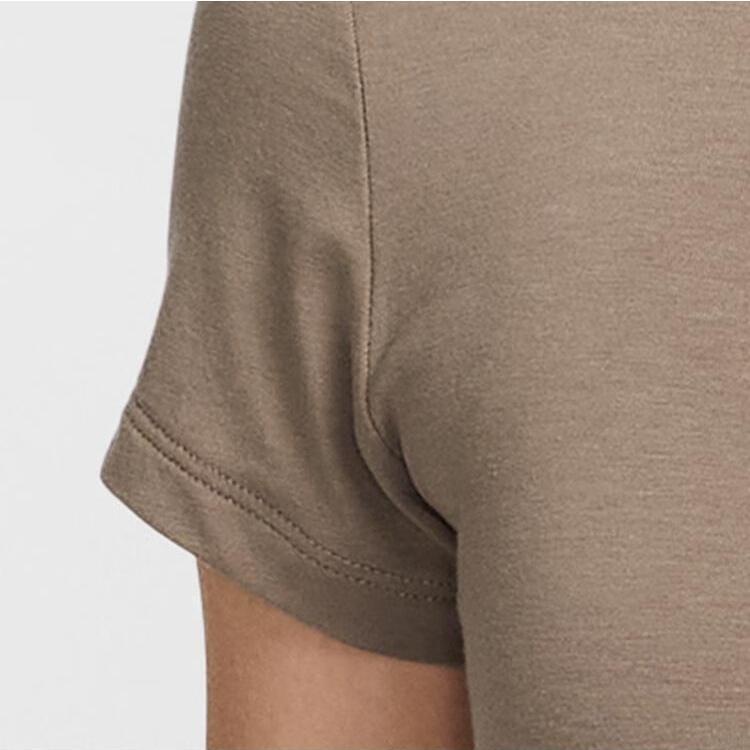 Nike Sportswear AS W NSW NK CHLL KNT CRP Chill Knit Fashion Breathable Short Sleeve Regular T-Shirt Women Tops Brown HF9539233