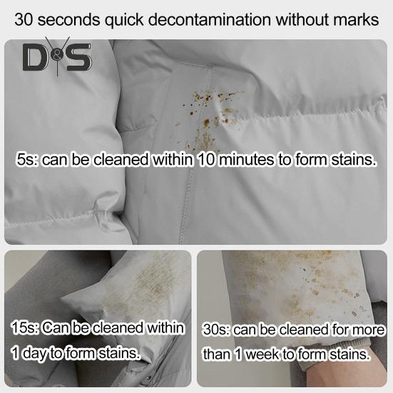 120ML Down Jacket Dry Cleaning Agent with Brush Wash Free Cleaning Brush Down Jacket Cleaner for Down Garments Dry Cleaning