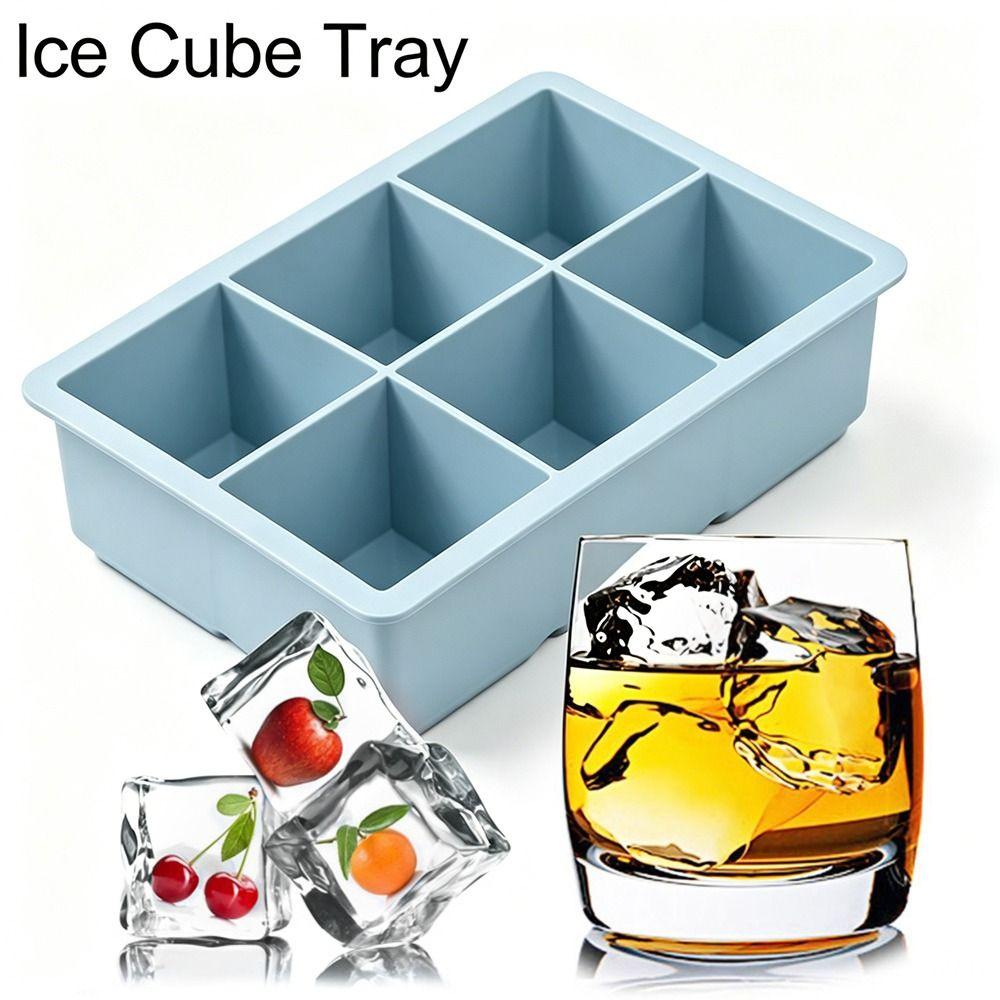 2 pcs Leak Proof Ice Cube Maker Silicone Chocolate Candy Mold Ice Cube Tray Cocktails Making