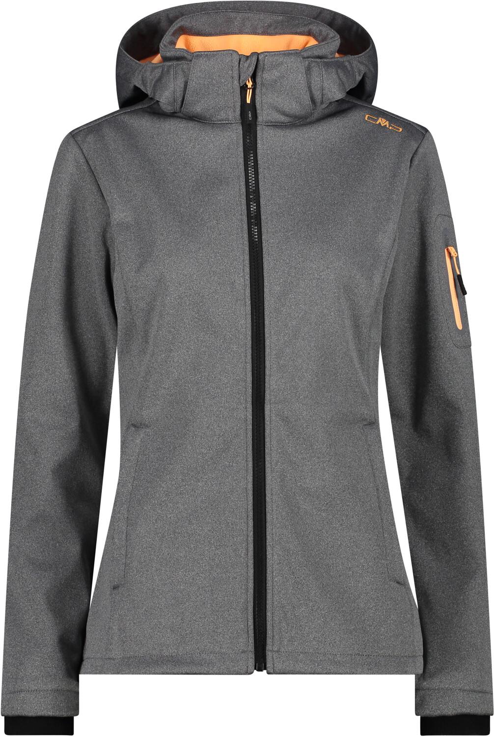 

Куртка CMP Softshell Jacket Zip Hood Women (39A5006M) Женская куртка из софтшелла Meliert (39A5006M) nero mel./melone XXS