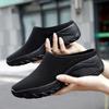 Women's Backless Walking Sneakers Summer Slip-on Mule Shoes Closed Toe Slippers Height Increase Comfort Casual Traveltime Mule