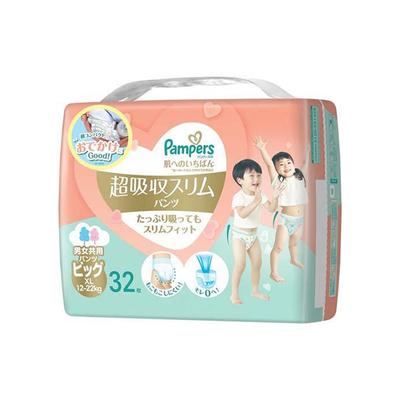 P&G P&G Ιαπωνίας Pampers Εξαιρετικά Απορροφητική Λεπτή Πάνα XL (Παντελόνι) Συσκευασία 32 τεμαχίων