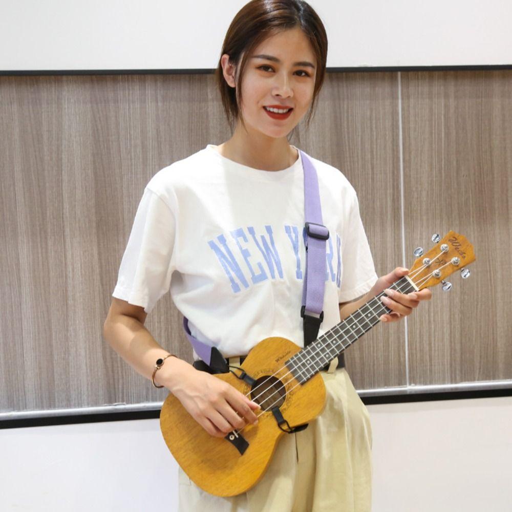 Langlebiger Gitarrengurt Verstellbarer Ukulelengurt Musikinstrument Halsgurt Gitarrenzubehör