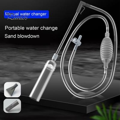 Schwimmbad-Staubsauger mit 2 Düsenadaptern, transparenter Siphonschlauch, verstellbares Ventil, abnehmbares Aquarium, Wasserwechsel, Spa, Whirlpool, kabellos