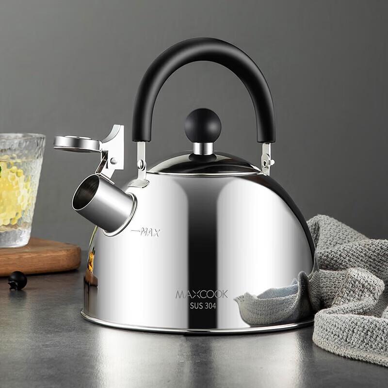 MAXCOOK 1.5L 304 Stainless Steel Whistling Kettle
