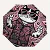 1pc Cat Glasses Automatic Open/close, All-Season Portable Folding Umbrella, Travel, Everyday, Formal Events052