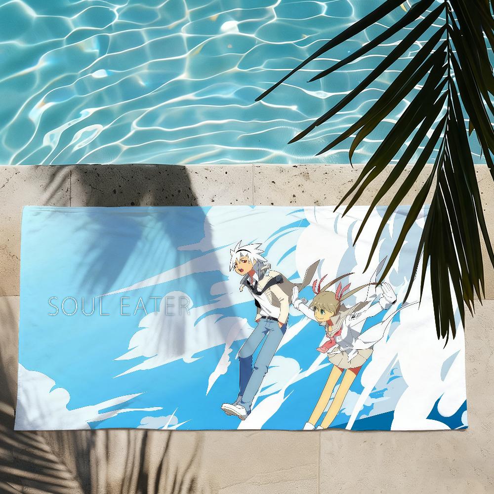 Anime Soul Eater Towel Quick Drying Beach Towels Are Suitable For Swimming Pools Camping Yoga And The Gym