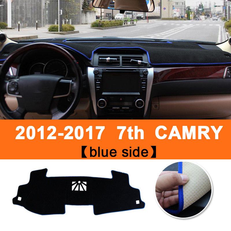For Toyota Camry XV50 50 2012 2013 2014 2015 2016 2017 Car Dashboard Cover Sun Shade Mat Avoid Light Pad Anti-UV Case Carpets