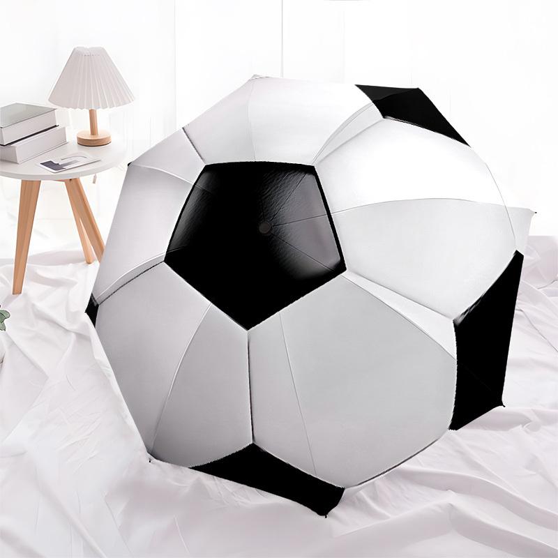 Soccer ball,Football Automatic Folding Umbrella Compact 8 rib Design,Unique Style,Suitable for Everyday Outdoor Use,Perfect Gift for F