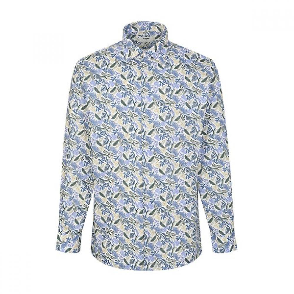 Renoma VintaGe Botanical Print Long Sleeve Shirt Rpssg1077 Ge 95