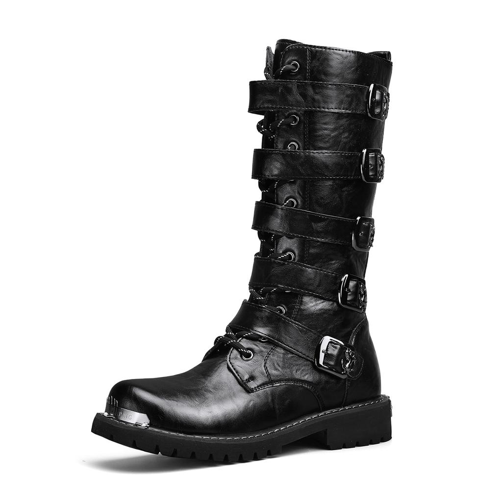 Men's boots four seasons new high-top outdoor casual boots safety protective work boots motorcycle boots plus size outdoor boots