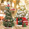 Batteriebetriebener Eisenbahnzug mit Sound & Licht Elektrischer Weihnachtsbaumspitzenstern X'Mas Baum Dekorativer Schienenbahn Spielzeug für Kinder