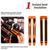 12Pcs U-Shaped Professional Perming Insulation Clip High Temperature Salon Hair Perming Barber Perm Hair Pad Curly Accessory