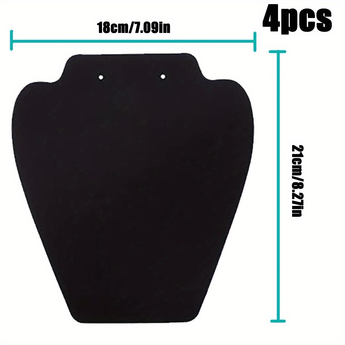 

4 штуки Черная подставка для демонстрации ожерелий, Дисплей для ювелирных изделий для продаж, Подставка-мольберт для ожерелий, Складная упаковка для ювелирных изделий