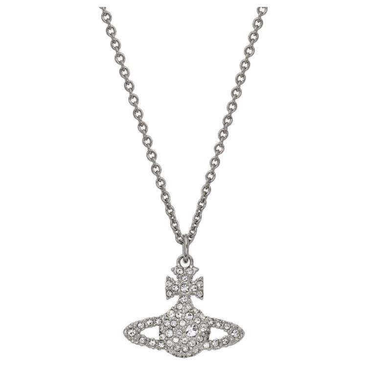 Vivienne Westwood Polished Effect Brass Necklace Women necklace Silver 8050889135395 Basic Packaging-Dust Bag+Box