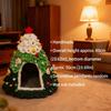 Handmade Christmas Tree House, Winter Warmth Indoor Bed with Random Decorations - No Included -Perfect Gift for S and Small Dogs